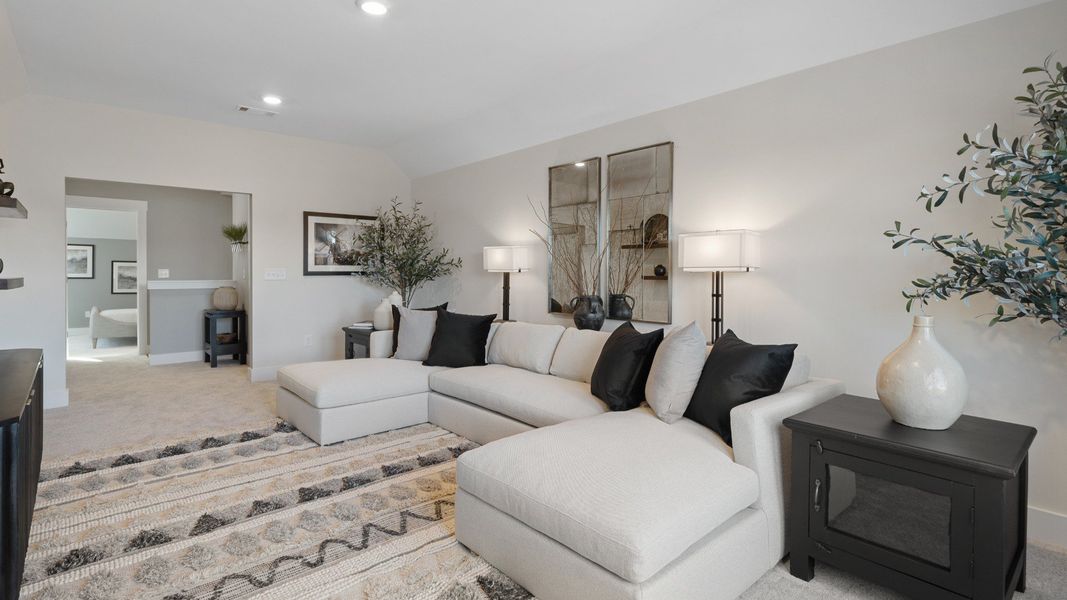 Furnished interior view inside a new home in Creeks at Midway, Anderson (Image 15).