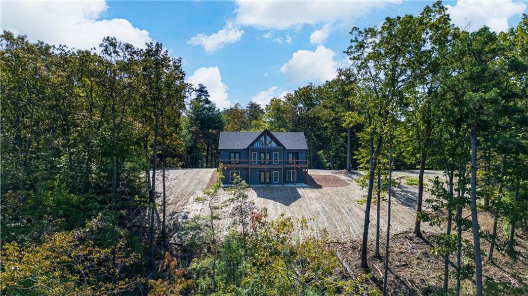Front exterior of a new home in , Ellijay, GA, highlighting curb appeal (Image 22).