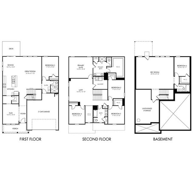 2D floor plan layout for the Johnson Basement by Meritage Homes in Brighton Springs, York, SC (Image 4). 2D floor plan layout for the Johnson Basement by Meritage Homes in Brighton Springs, York, SC (Image 4).