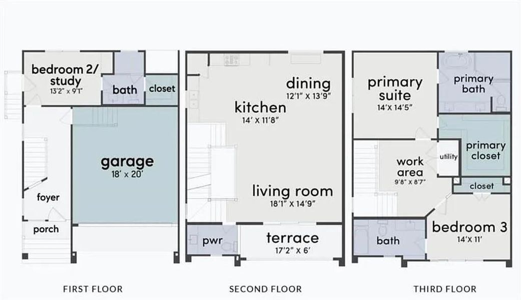 2D floor plan layout of this home in , Houston, TX (Image 3). 2D floor plan layout of this home in , Houston, TX (Image 3).