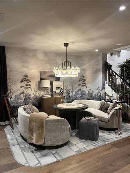 Furnished interior view inside a new home in , Atlanta (Image 16). Furnished interior view inside a new home in , Atlanta (Image 16).