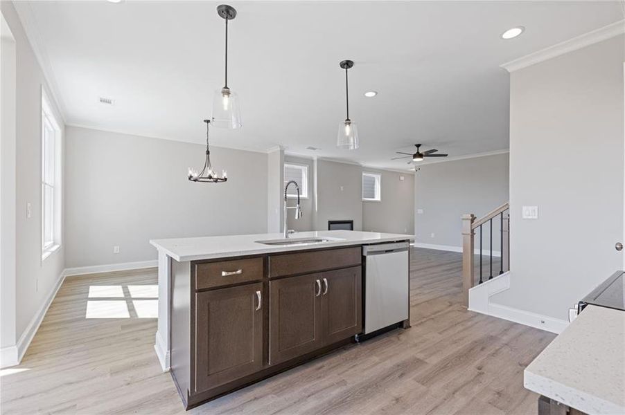 Furnished interior view inside a new home in , Dacula (Image 8).