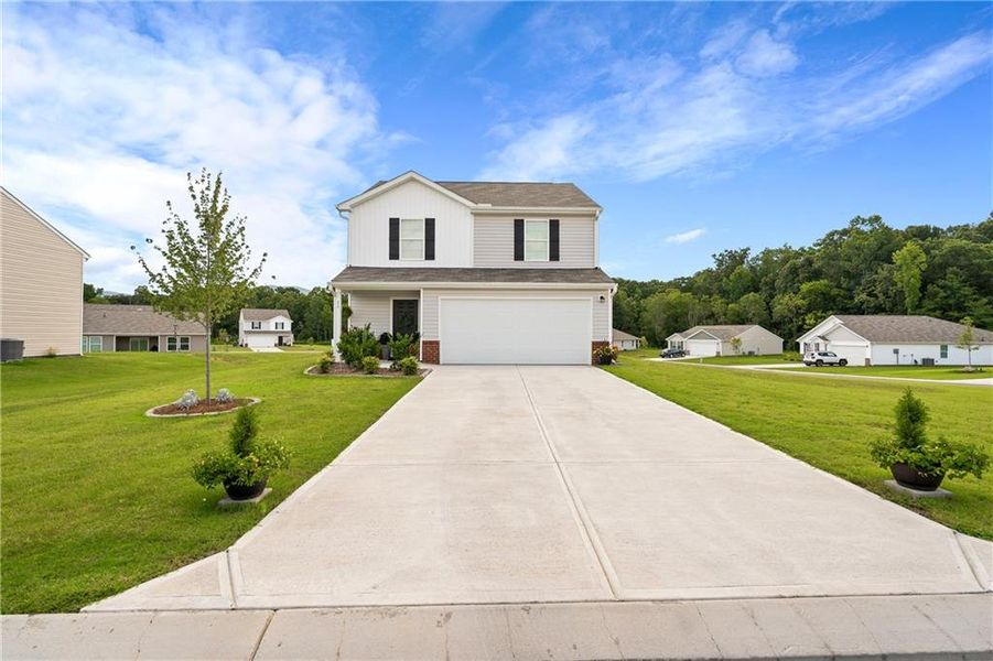Front exterior of a new home in Urban's Place, Chatsworth, GA, highlighting curb appeal (Image 23).