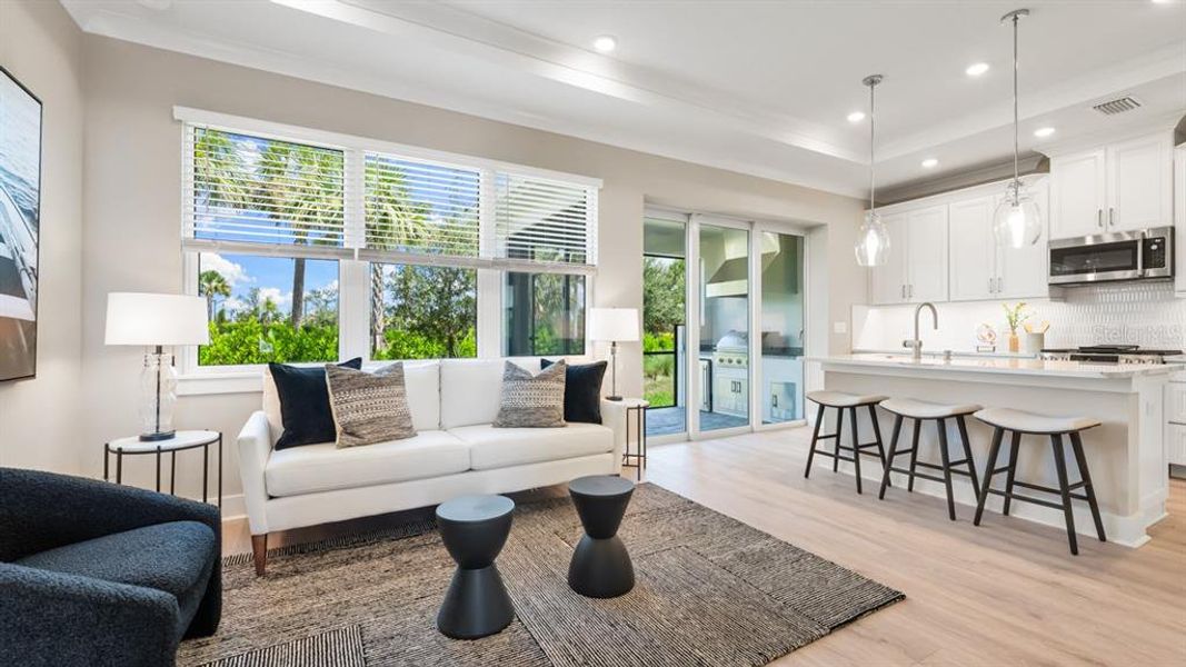 Furnished interior view inside a new home in Esplanade at Azario Lakewood Ranch, Lakewood Ranch (Image 7).