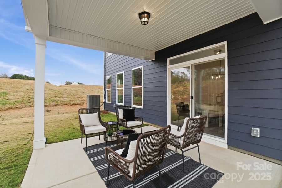 Exterior details and patio area of a home in Carrington, Stanley (Image 27).