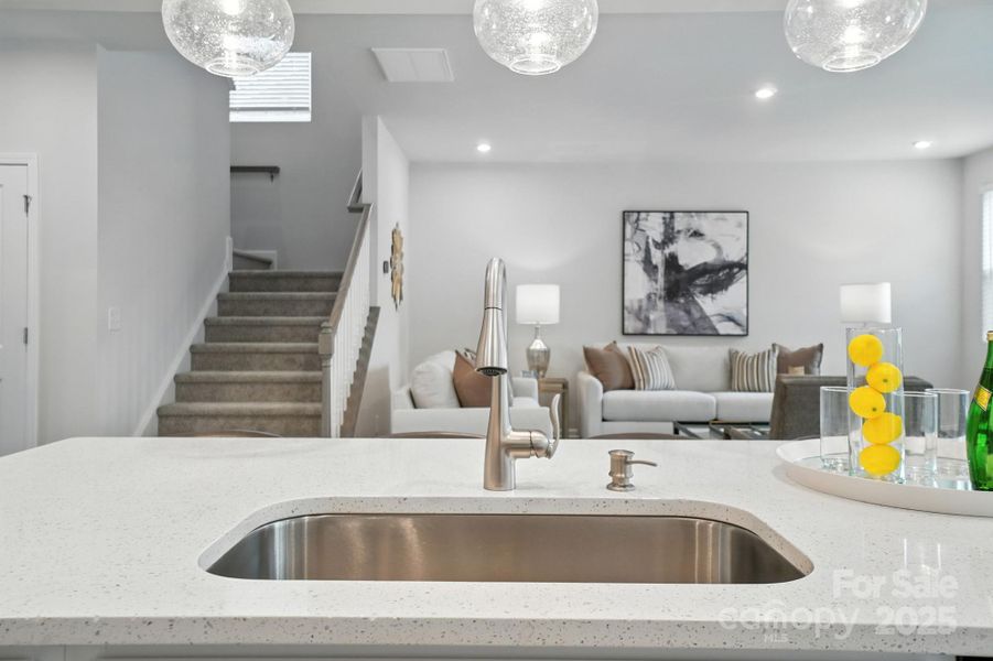 Furnished interior view inside a new home in Waxhaw Landing, Monroe (Image 27).