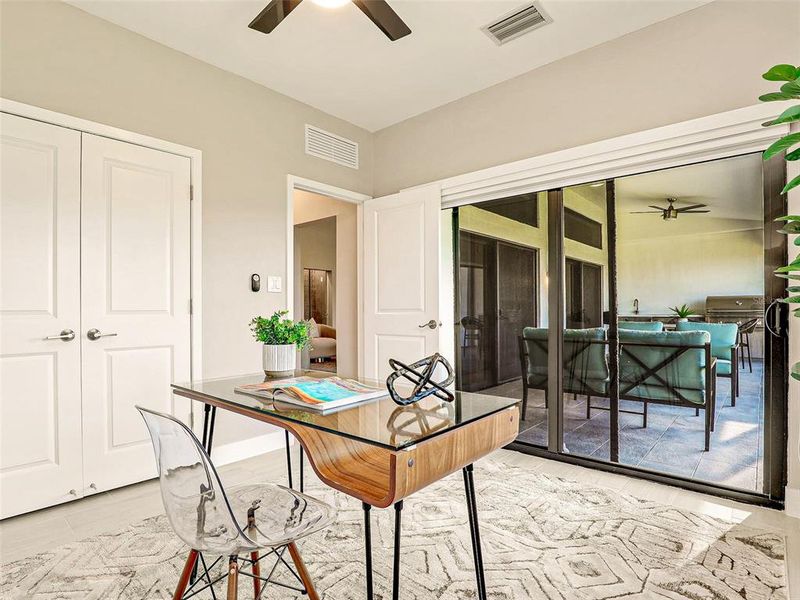 Staged model home photo