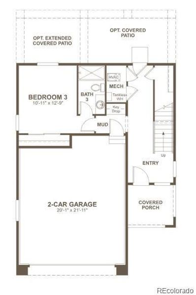 2D floor plan layout of this home in The Summit at Meridian, Englewood, CO (Image 4). 2D floor plan layout of this home in The Summit at Meridian, Englewood, CO (Image 4).