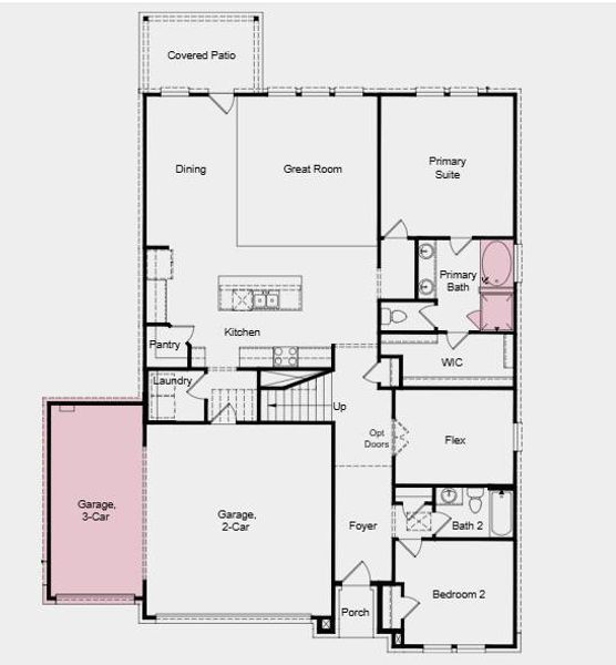 Additional highlights include: 3-car garage, covered back patio, and a soaking tub with a separate shower in the primary bathroom. Additional highlights include: 3-car garage, covered back patio, and a soaking tub with a separate shower in the primary bathroom.