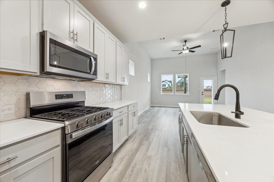 Furnished interior view inside a new home in Elyson, Katy (Image 12).