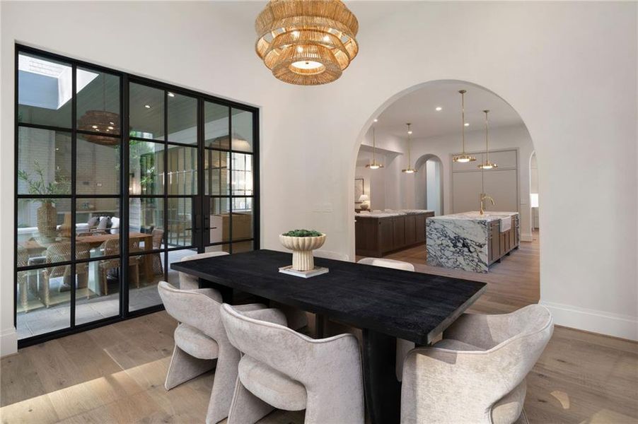 Furnished interior view inside a new home in , Atlanta (Image 10).