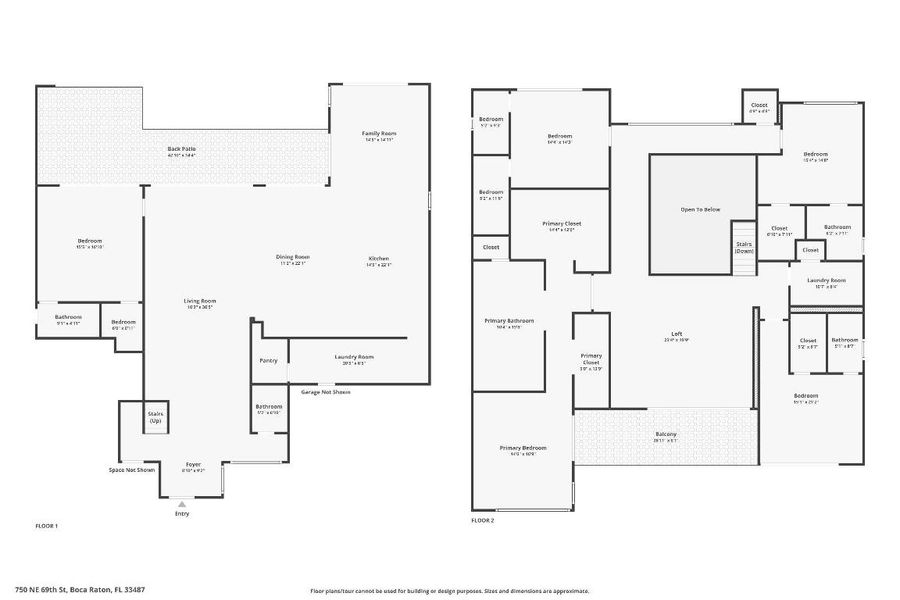 First and Second Floorplan