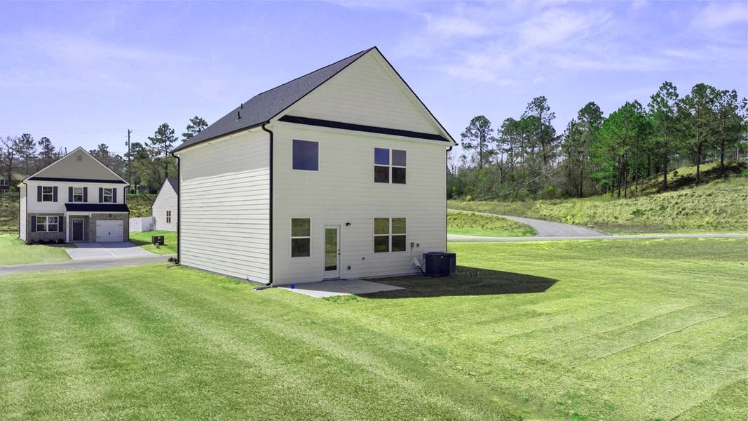 Front exterior of a new home in Byrd Village, Graniteville, SC, highlighting curb appeal (Image 18).
