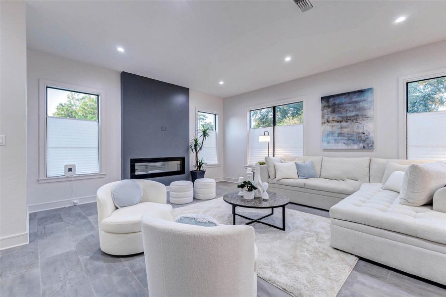 Furnished interior view inside a new home in , Houston (Image 34). Furnished interior view inside a new home in , Houston (Image 34).