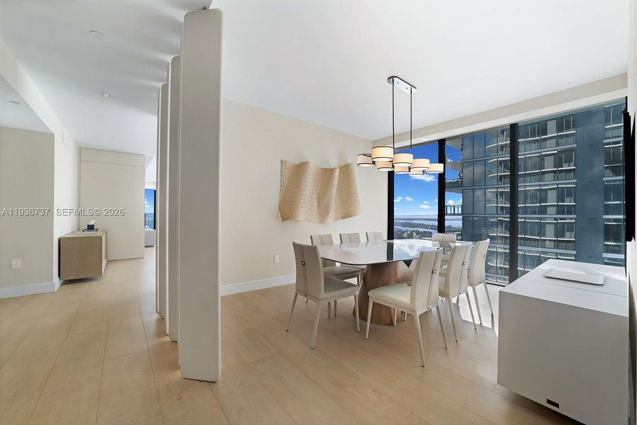 Furnished interior view inside a new home in , Miami (Image 11).