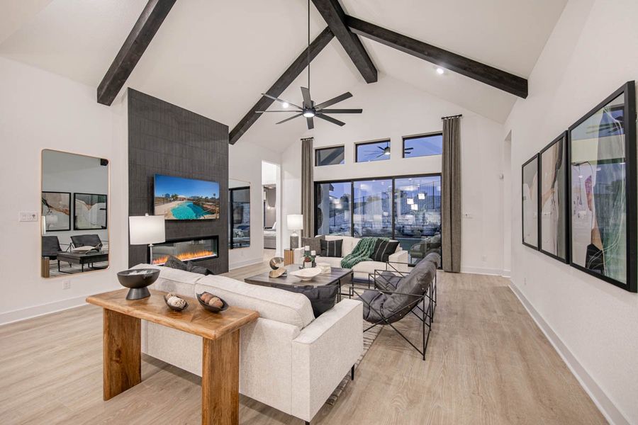 Furnished interior view inside a new home in Sweetwater, Austin (Image 25).
