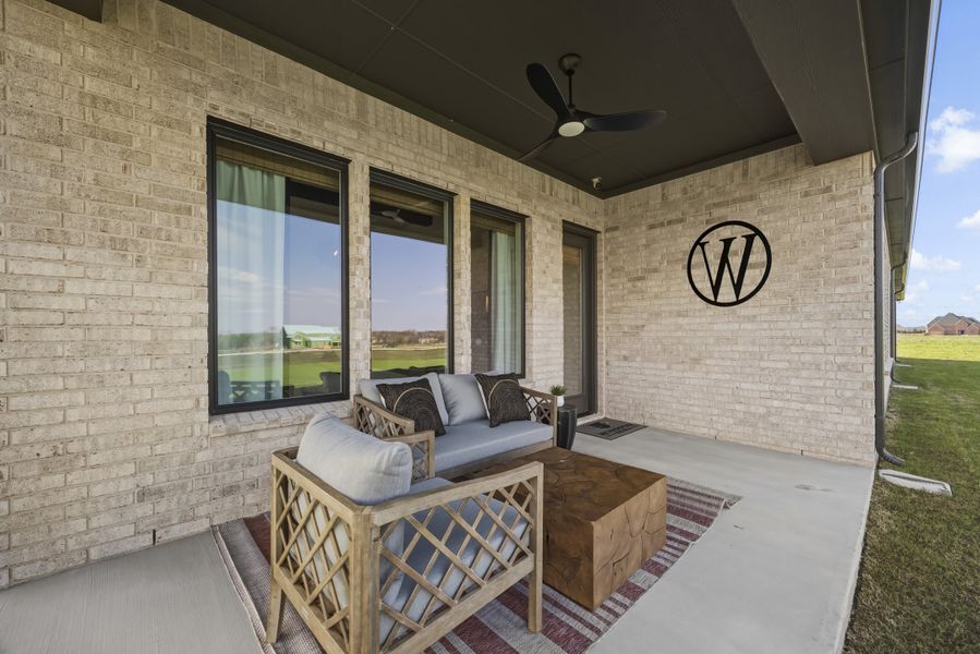 Representative exterior details of a home built from the Lancaster by Windsor Homes in Ridge Pointe Estates, McLendon-Chisholm (Image 4).