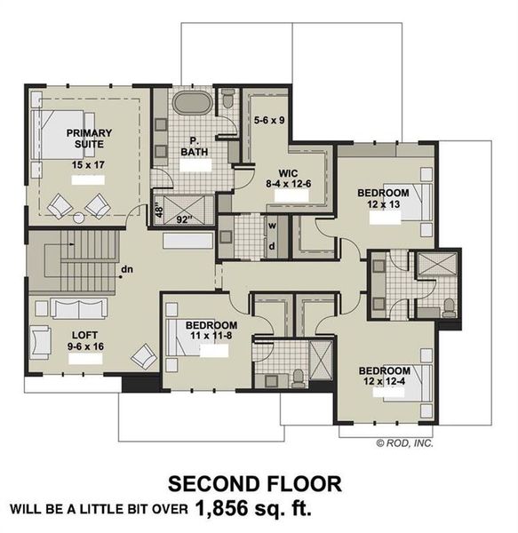 2D floor plan layout of this home in , Acworth, GA (Image 4).