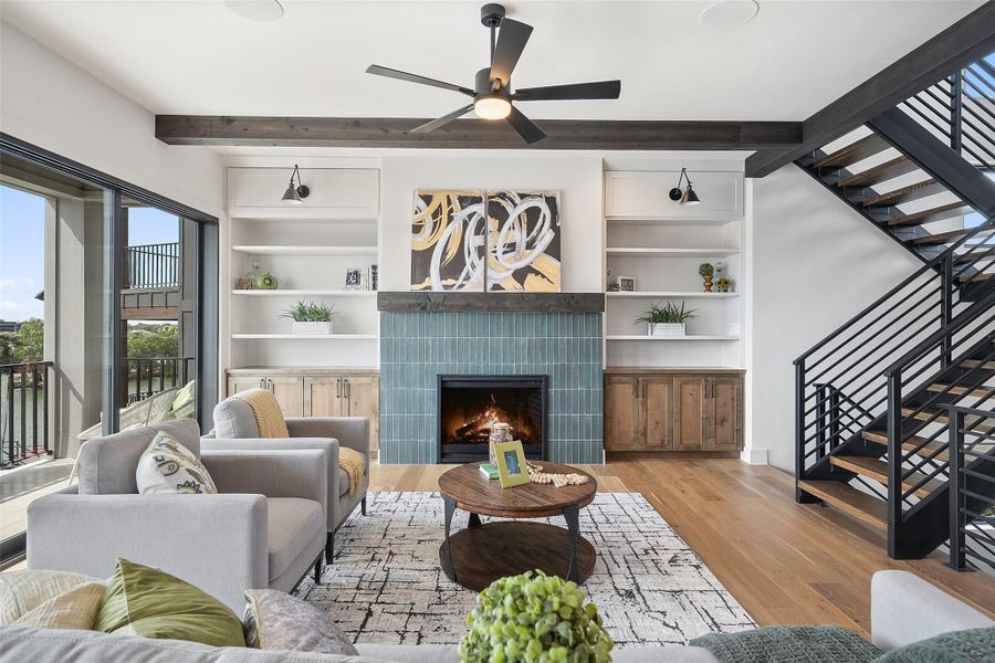 Furnished interior view inside a new home in , Granite Shoals (Image 14).