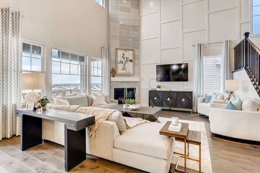 Representative furnished interior of a home built from the Vail by Taylor Morrison in The Reserve at Looking Glass Destination Collection, Parker (Image 3).