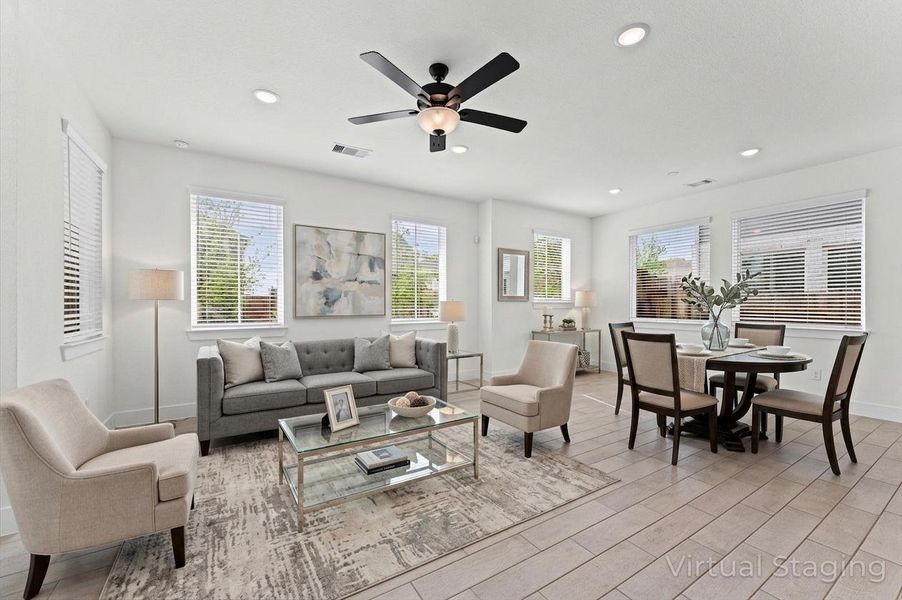 Furnished interior view inside a new home in , Katy (Image 5).