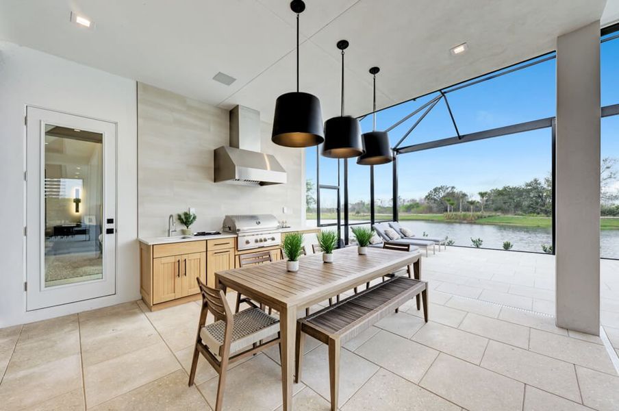 Representative furnished interior of a home built from the Solstice by Lee Wetherington Homes in Star Farms, Lakewood Ranch (Image 18).
