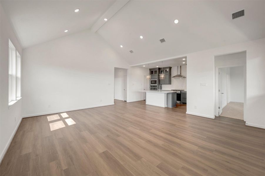 Bright and airy living area