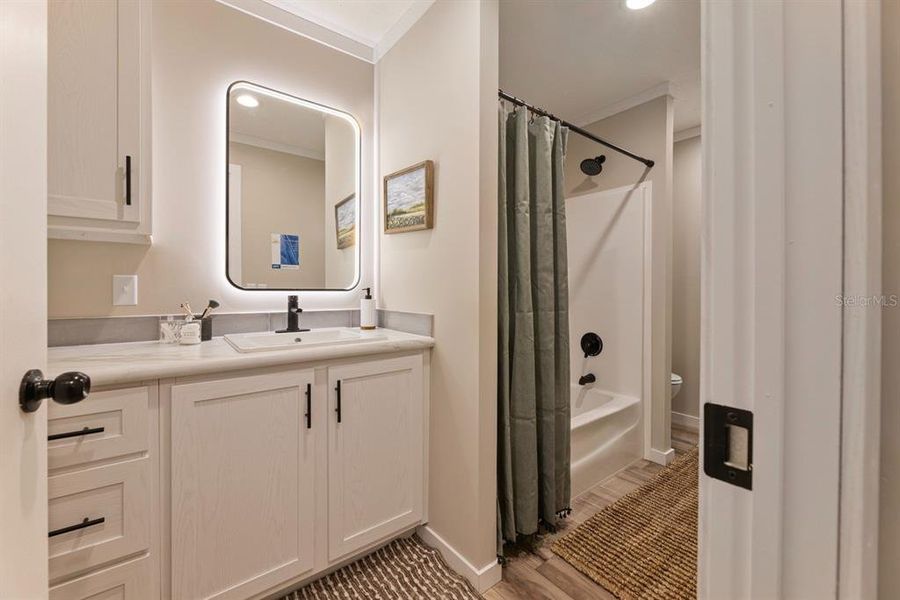 Furnished interior view inside a new home in , Okeechobee (Image 12).