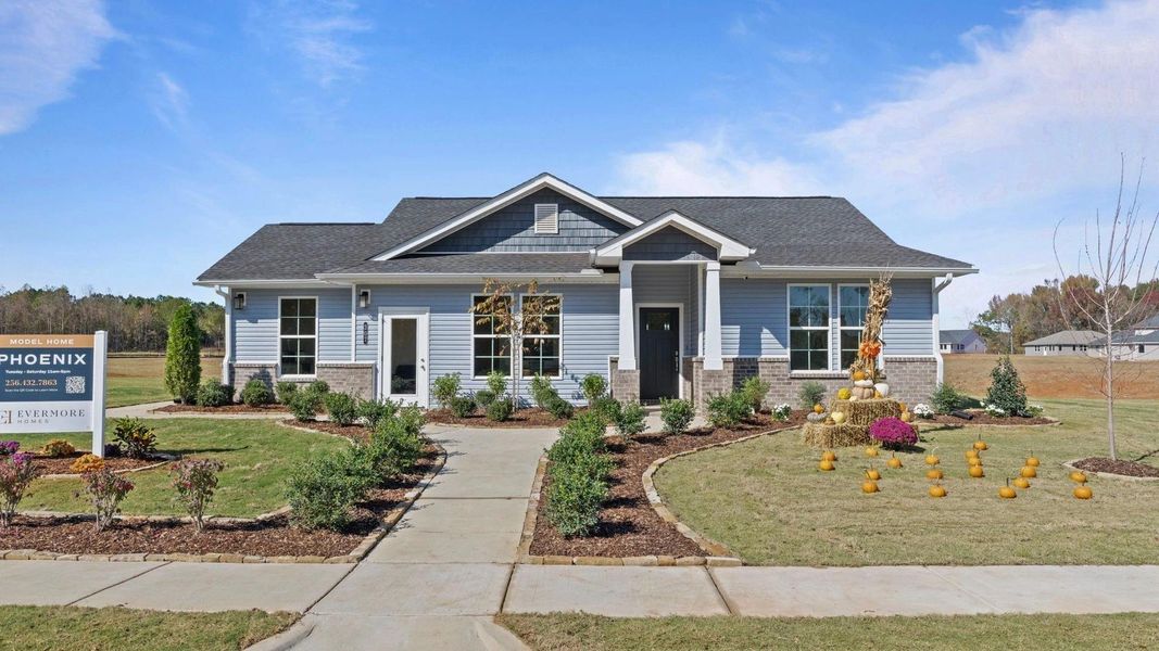 Representative exterior photo of a completed home built from the The Phoenix by Davidson Homes LLC in Ivy Glen, Perry, GA (Image 18).
