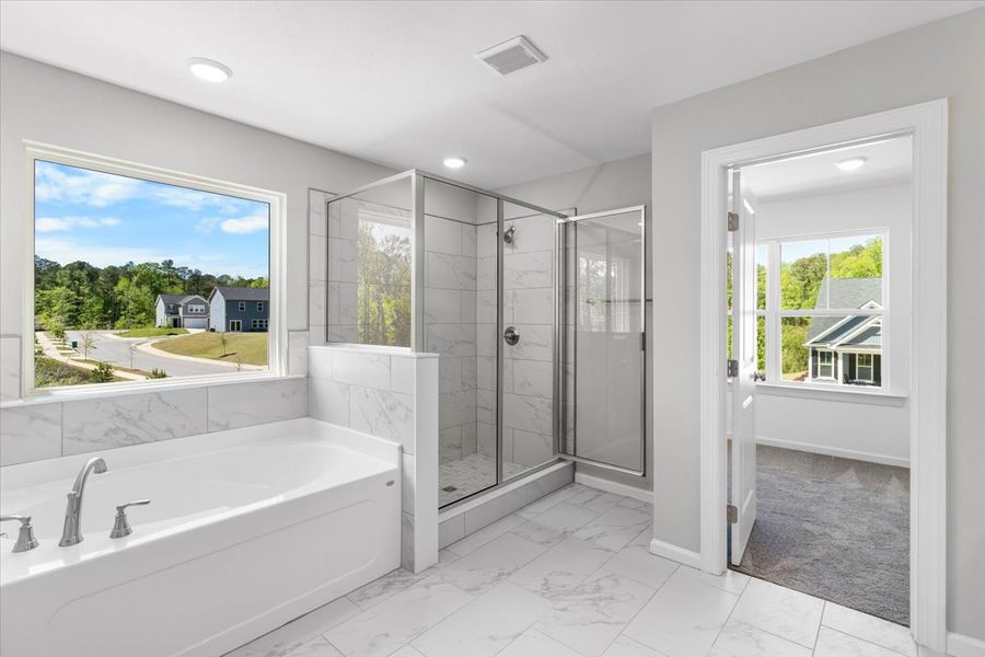 Primary Bathroom | 823 Elsie Drive, Ensuite with Walk-In Closet