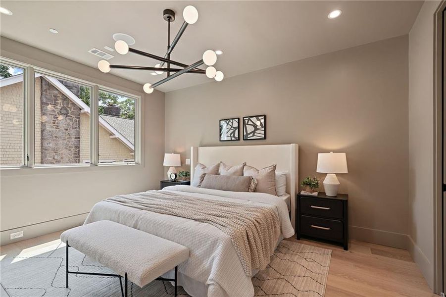 Furnished interior view inside a new home in , Atlanta (Image 9).