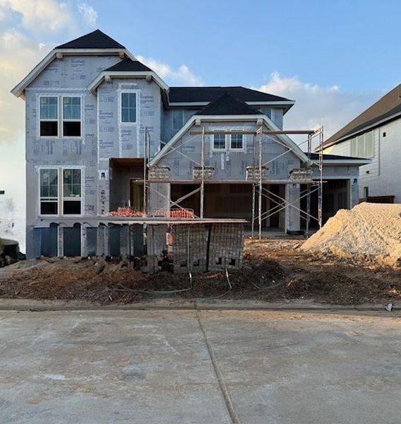 In-progress construction of a new home in Tompkins Reserve, Katy, TX (Image 7).
