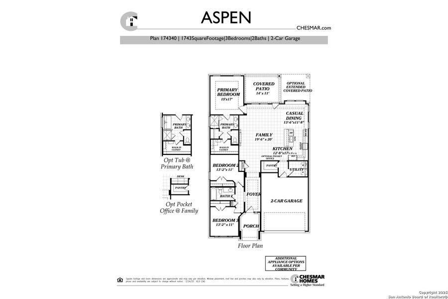 2D floor plan layout of this home in Alsatian Oaks, Castroville, TX (Image 3).