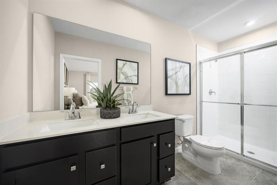 Furnished interior in a model home at Terra Lago in Indiantown (Image 9).