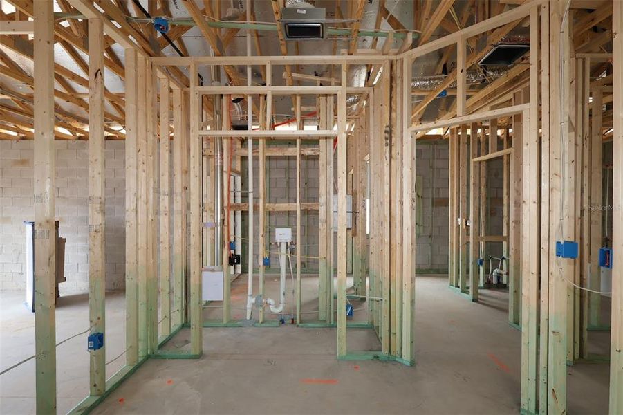 In-progress construction of a new home in Lake Star at Ovation, Winter Garden, FL (Image 7). In-progress construction of a new home in Lake Star at Ovation, Winter Garden, FL (Image 7).