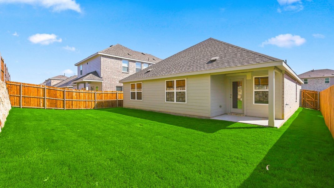 Exterior details and patio area of a home in Patriot Estates, Venus (Image 21). Exterior details and patio area of a home in Patriot Estates, Venus (Image 21).