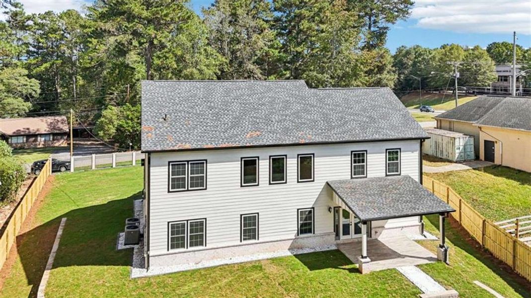 Exterior details and patio area of a home in , Lilburn (Image 46). Exterior details and patio area of a home in , Lilburn (Image 46).