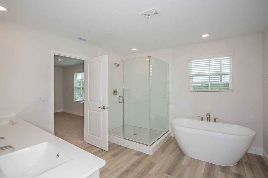 Representative furnished interior of a home built from the Anna Maria by Casa Fresca Homes in Mirada, San Antonio (Image 7).