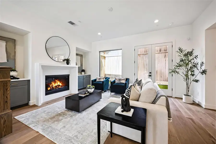 Furnished interior view inside a new home in , Houston (Image 8).