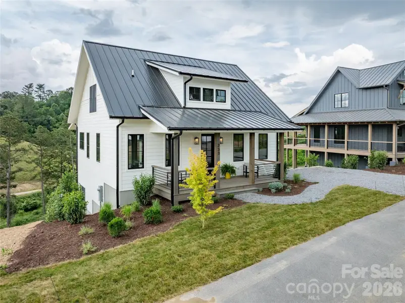 Exterior details and patio area of a home in , Asheville (Image 3).