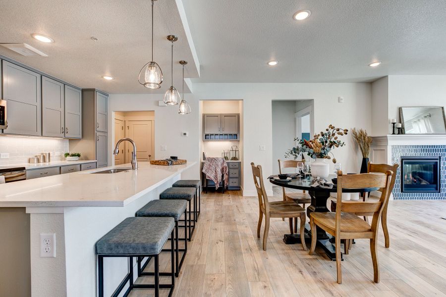 Representative furnished interior of a home built from the The Cambridge by Landmark Homes in The Lakes at Centerra, Loveland (Image 14).