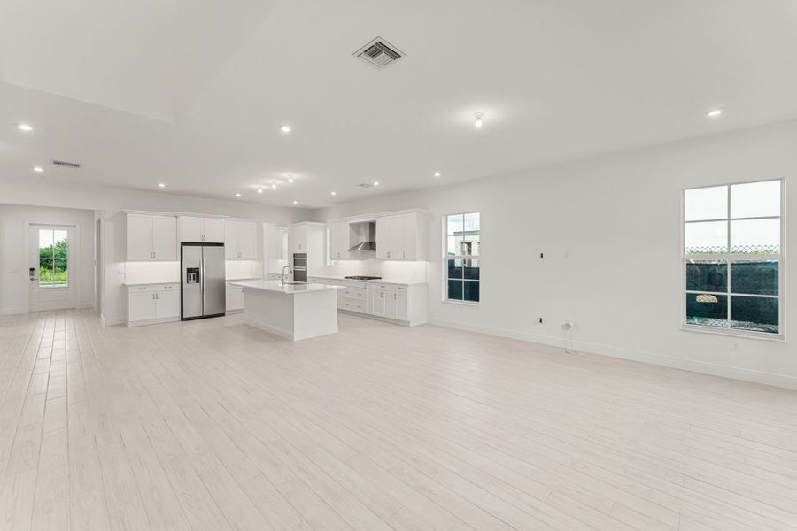 Representative unfurnished interior of a home built from the Zinnia by Mattamy Homes in Newfield, Palm City (Image 12).