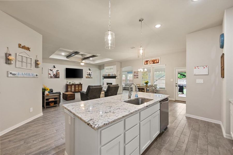 Furnished interior view inside a new home in Willow Vista Estates, Saginaw (Image 12).