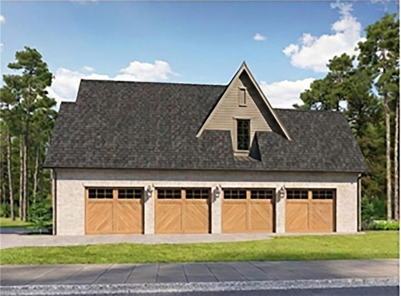 Front exterior of a new home in , Roswell, GA, highlighting curb appeal (Image 3).