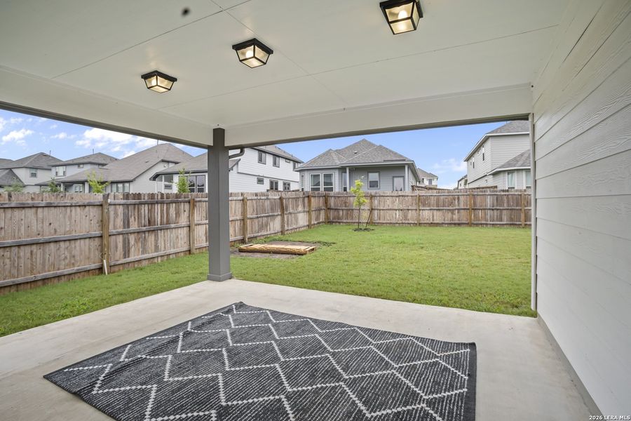 Exterior details and patio area of a home in The Parklands, Schertz (Image 3). Exterior details and patio area of a home in The Parklands, Schertz (Image 3).