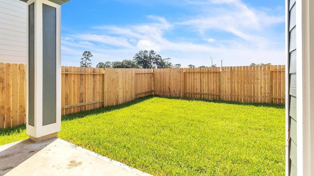 Front exterior of a new home in Aldine Pines, Houston, TX, highlighting curb appeal (Image 26).
