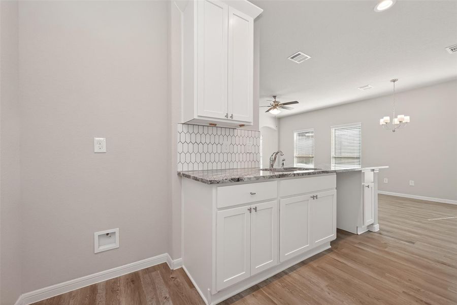 Furnished interior view inside a new home in Woodland Lakes, Houston (Image 10).