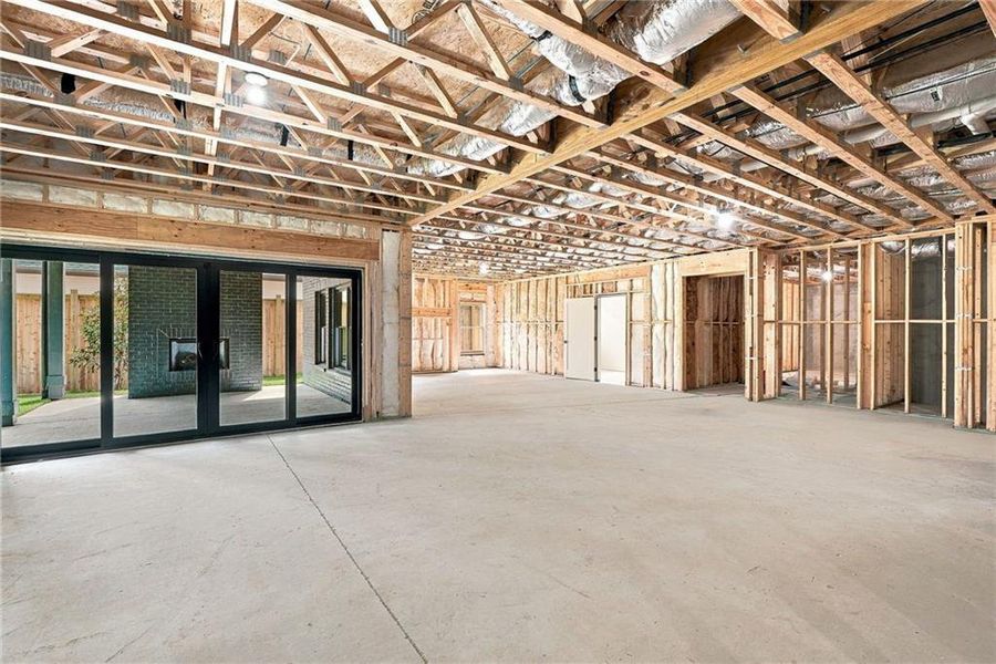 In-progress construction of a new home in , Alpharetta, GA (Image 36).