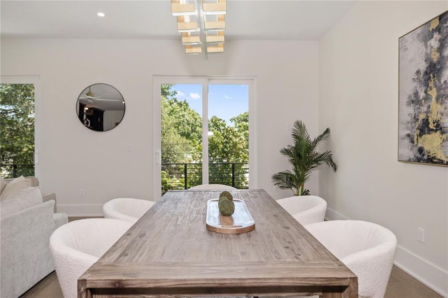 Furnished interior view inside a new home in , Tampa (Image 32).
