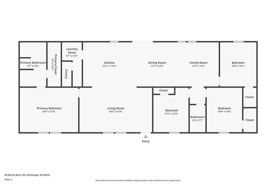 2D floor plan layout of this home in , Dahlonega, GA (Image 3). 2D floor plan layout of this home in , Dahlonega, GA (Image 3).